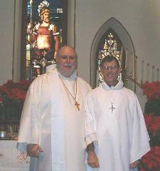 Ordination Day, Feast of the Holy Innocents, MMIV, Chapel of the Centurion, Fort Monroe - The Most Rev Curtis Bradley & The Rev. Lt. Col. (Ret) Mark Carroll