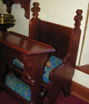 The Chapel of the Centurion Crucifer's Chair and Desk