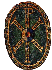 Chi Rho on Shield