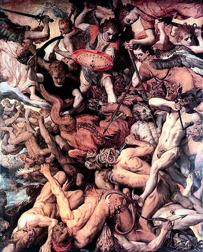 Fall of Rebellious Angels, Frans Floris the Elder 1516-1570